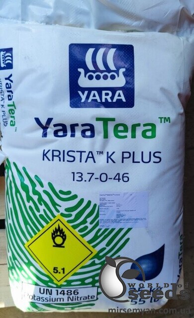 YaraTera Krista K Plus (Нітрат Калію/калієва селітра) 13,7-0-46 25кг YaraTera Krista K Plus (Нітрат Калію/калієва селітра) 13,7-0-46 25кг
