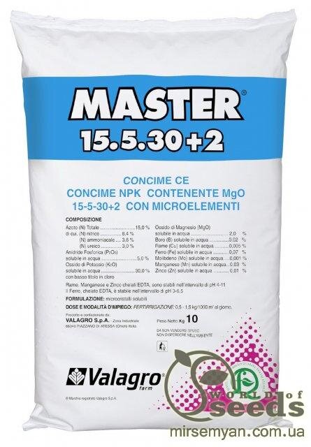 МАЙСТЕР/MASTER NPK 15.5.30+2 Valagro 25кг МАЙСТЕР/MASTER NPK 15.5.30+2 Valagro 25кг