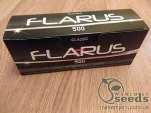 Цигаркові гільзи з фільтром для набивання тютюном/Flarus/ 500шт