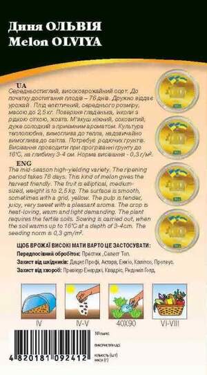 Диня Ольвія 2 г. WoS Диня Ольвія 2 г. WoS