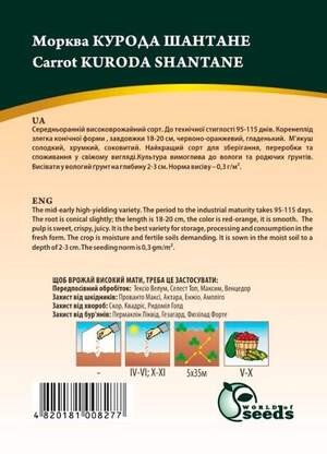 Морква Курода Шантане 20г. WoS