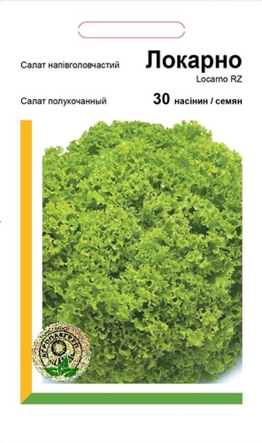 Салат напівкачаний Локарно - 30 насінин А (Rijk Zwaan) Салат напівкачаний Локарно - 30 насінин А (Rijk Zwaan)