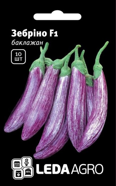 Баклажан "Зебріно" F1 10 шт. L (Yuksel Seeds) Баклажан "Зебріно" F1 10 шт. L (Yuksel Seeds)