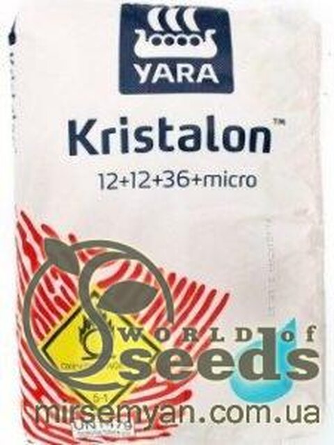 Добриво "Яра Кристалон" NPK 12-12-36+4+МЕ (червоний) 25кг. Добриво "Яра Кристалон" NPK 12-12-36+4+МЕ (червоний) 25кг.