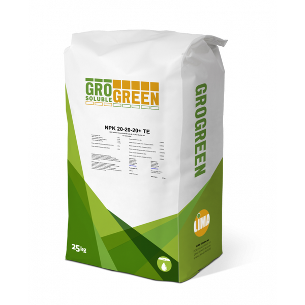 Добрива ГроГрін (GroGreen) NPK 20-20-20+ТЕ 25 кг. Добрива ГроГрін (GroGreen) NPK 20-20-20+ТЕ 25 кг.