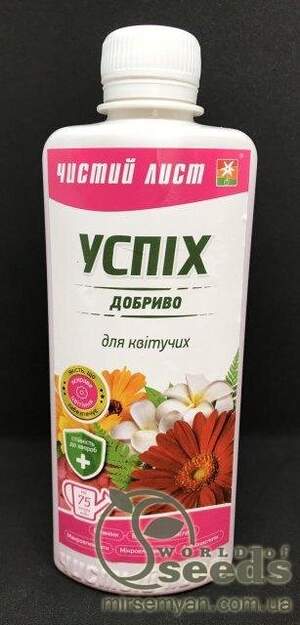 Добриво Чистий Лист Успіх для квітучих рослин 310 мл (Kvitofor)