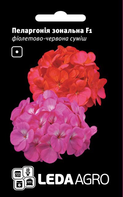 Пеларгонія зональна F1 суміш. 5 семена Л (Cherny Чехія) Пеларгонія зональна F1 суміш. 5 семена Л (Cherny Чехія)
