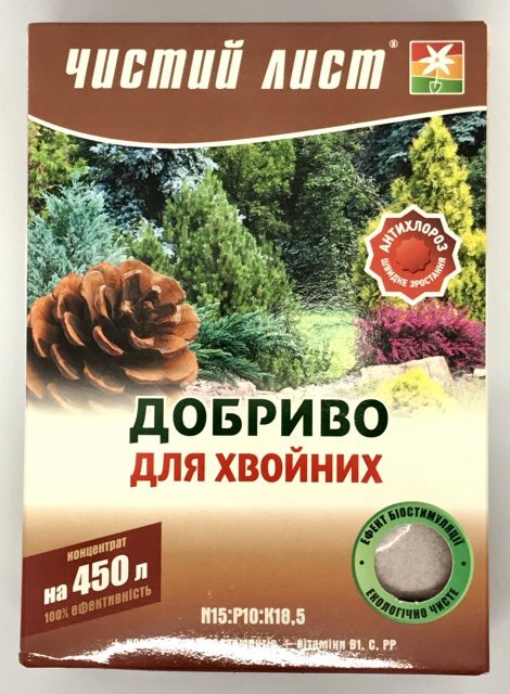 Добриво Чистий Лист для хвойників 300г. (Kvitofor) Добриво Чистий Лист для хвойників 300г. (Kvitofor)