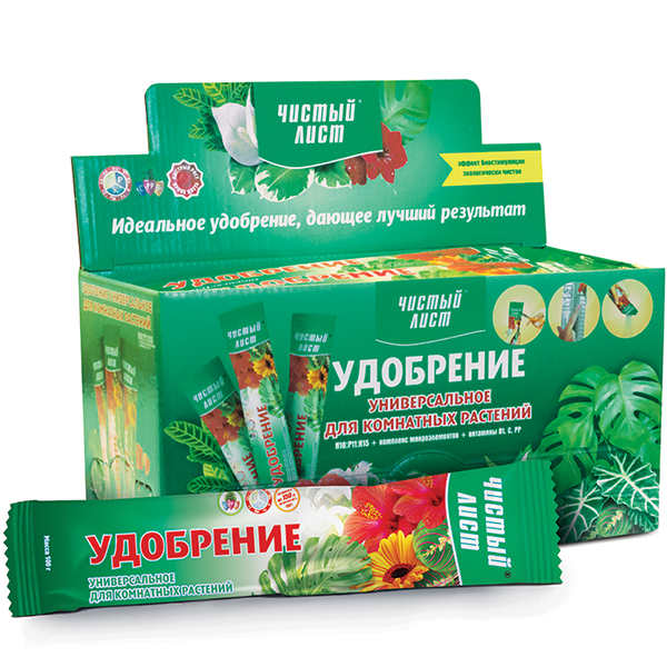 Добриво Чистий Лист універсальний для кімнатних квітів 100 г. (Kvitofor) Добриво Чистий Лист універсальний для кімнатних квітів 100 г. (Kvitofor)