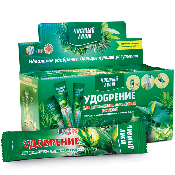 Добриво Чистий Лист для декоративно-листяних рослин 100г. (Kvitofor) Добриво Чистий Лист для декоративно-листяних рослин 100г. (Kvitofor)