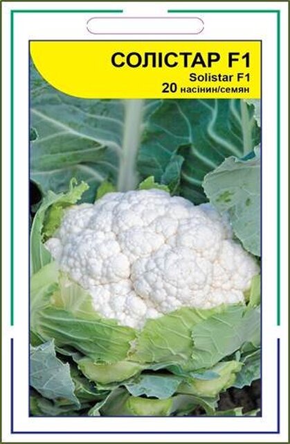 Капуста цвітна Солістар F1 (SoliStar F1) 20 н. А. Сингента, (Syngenta) Капуста цвітна Солістар F1 (SoliStar F1) 20 н. А. Сингента, (Syngenta)