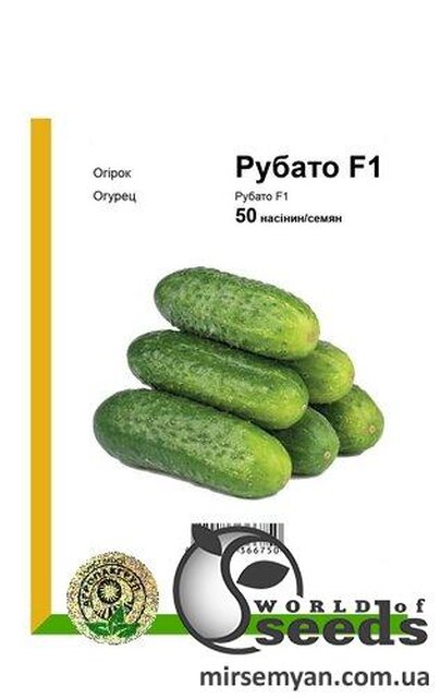 Огірок "Рубато" F1 – 50 с. (Rijk Zwaan) Огірок "Рубато" F1 – 50 с. (Rijk Zwaan)