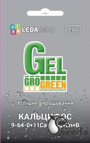 Добриво ГроГрін Гель Кальцифос (GroGreen Gel Caliphos) NPK 9-64-0+11CaO+МЕ 25 г.