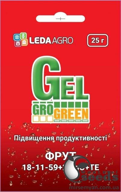 Добрива ГроГрін (GroGreen) гель Фрут NPK 18-11-59+2МgO+МЕ 25 г. Добрива ГроГрін (GroGreen) гель Фрут NPK 18-11-59+2МgO+МЕ 25 г.