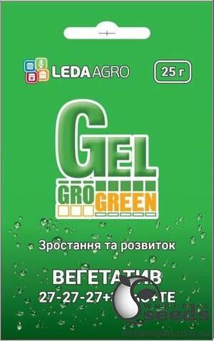 Добриво ГроГрін Гель Вегетатив (GroGreen Gel Vegetative) NPK 27-27-27+МЕ 25 г