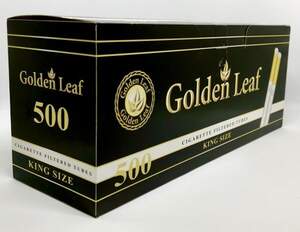 Цигаркові гільзи з фільтром для набивання тютюном/Golden Leaf/ 500шт