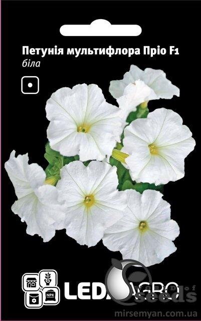 Петунія мультифлора Пріо F1, біла 0,01 г Петунія мультифлора Пріо F1, біла 0,01 г