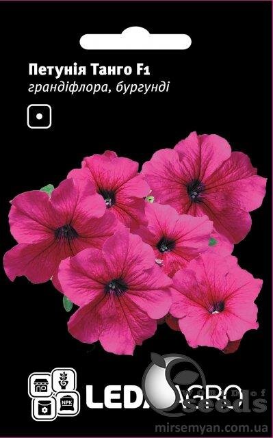 Петунія Танго F1, бургунді великоквіткова 10 семена Л Петунія Танго F1, бургунді великоквіткова 10 семена Л