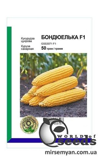 Кукурудза цукрова Бондюелька GSS 3071 F1 - 50 г А (Syngenta) Кукурудза цукрова Бондюелька GSS 3071 F1 - 50 г А (Syngenta)