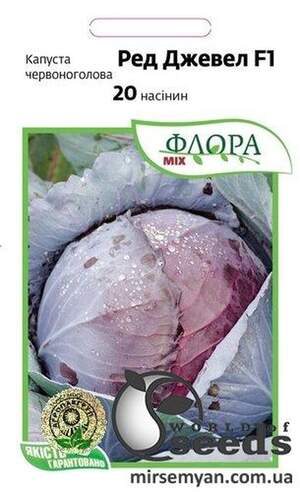 Капуста червонокачанна "Ред Джевел F1" 20 сем А