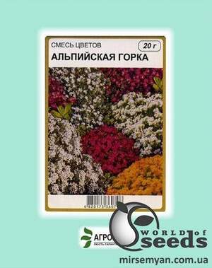 Насіння квіткових сумішей Альпійська гірка – 20 г А