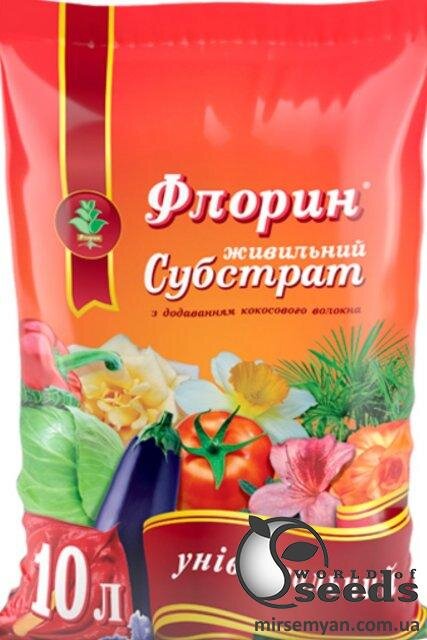 Субстрат "Флорін" універсальний, 10 л. Субстрат "Флорін" універсальний, 10 л.