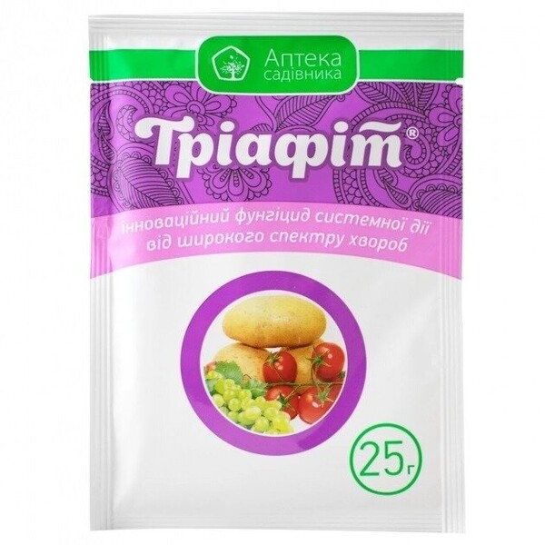 Фунгіцид потрійної дії Тріафіт 25 г Ukravit Фунгіцид потрійної дії Тріафіт 25 г Ukravit