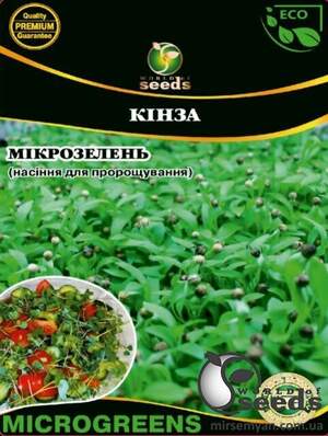 Насіння Мікрозелень Кінза, Мікрогрін 100г. WoS Насіння Мікрозелень Кінза, Мікрогрін 100г. WoS