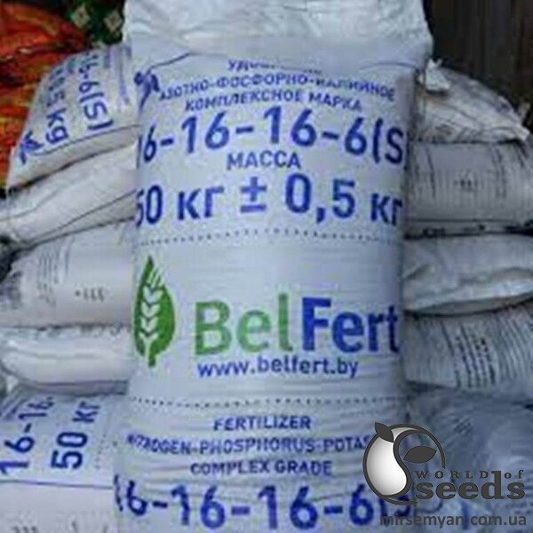 Мінеральне добриво Нітроамофоска NPK 16-16-16, 10 кг Мінеральне добриво Нітроамофоска NPK 16-16-16, 10 кг