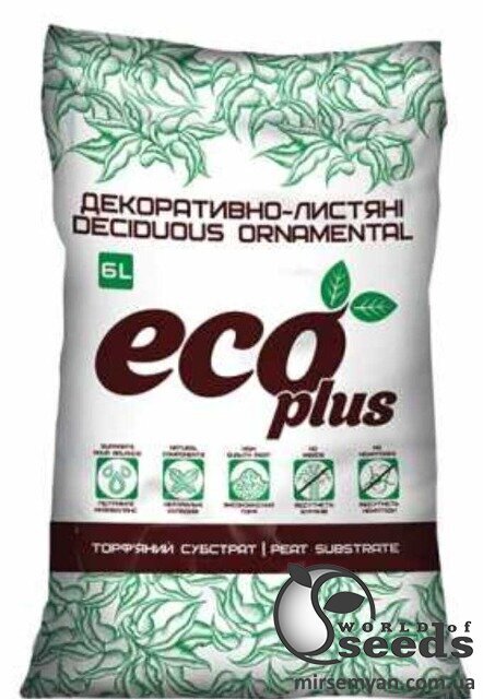 Субстрат для декоративно-листяних 6 л ECO PLUS Субстрат для декоративно-листяних 6 л ECO PLUS