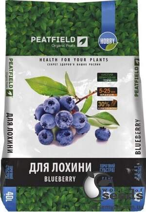 Субстрат для Чорниці (Лохіна) PEATFIELD. 40 л. рН: 3,5-4,5