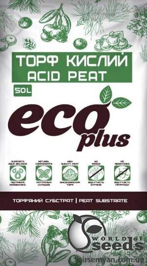 Торф кислий ECO PLUS 50 л.