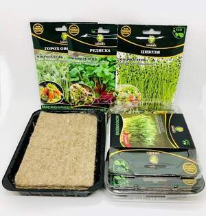 Мікрозелень НАБІР Вітамінний (огірок, горох, люцерна) WoS Мікрозелень НАБІР Вітамінний (огірок, горох, люцерна) WoS