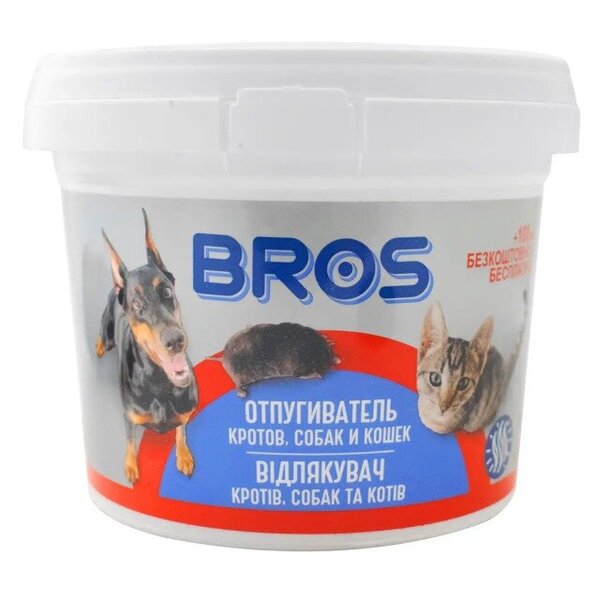 Відлякувач кротів, собак та котів 450 мл Bros Відлякувач кротів, собак та котів 450 мл Bros