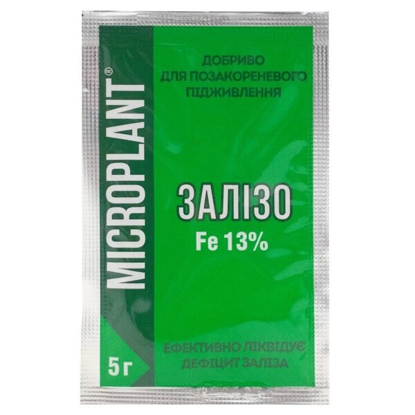 Добриво Мікроplant залізо 13% 5 г Добриво Мікроplant залізо 13% 5 г