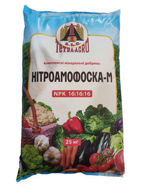 Мінеральне добриво Нітроамофоска-М 16-16-16, 25 кг