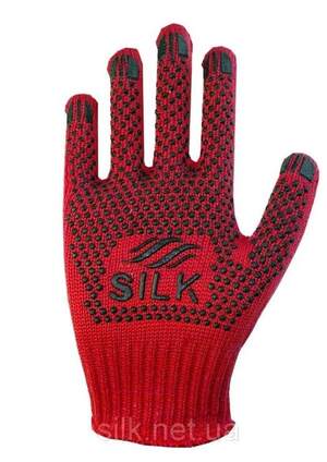 Перчатки трикотажные из ПВХ Silk 11047 Перчатки трикотажные из ПВХ Silk 11047
