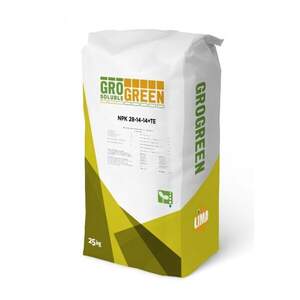 Удобрение GroGreen  28 -14 -14 + TE, 25 кг