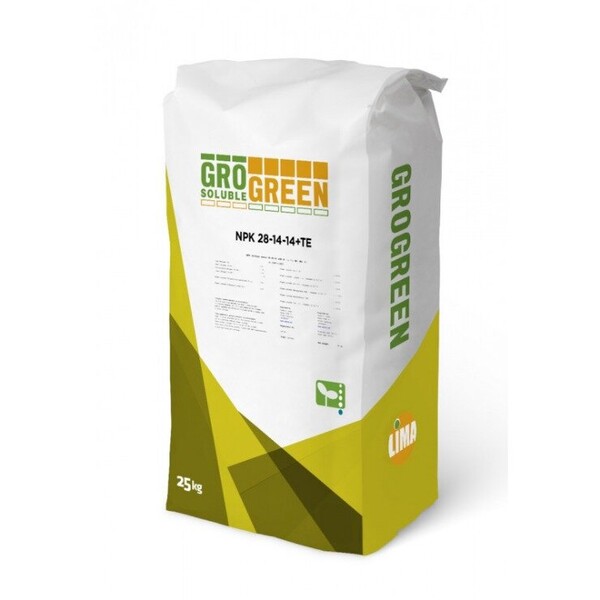 Добриво ГроГрін (GroGreen) NPK 28 -14 -14 + TE 25 кг Добриво ГроГрін (GroGreen) NPK 28 -14 -14 + TE 25 кг