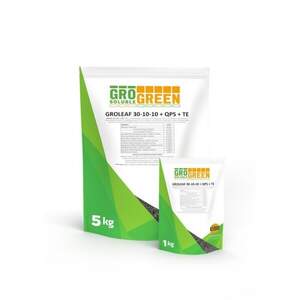 Удобрение ГроГрин Groleaf / Гролиф 30-10-10+TE+QPS45, 1кг (GroGreen)