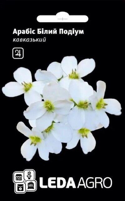 Арабис Белый Подиум, кавказский 10 семян. L Арабис Белый Подиум, кавказский 10 семян. L