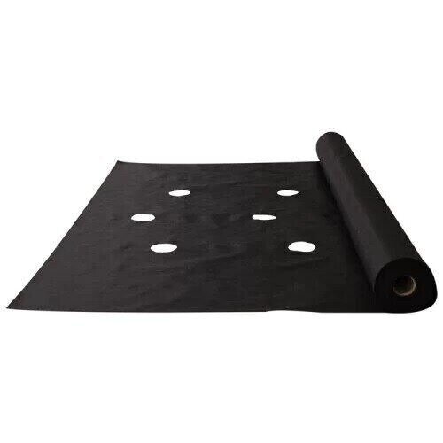 Агроволокно чорне 50 г/кв.м (1,07*100 м) перф 3 отвори. AGREEN Агроволокно чорне 50 г/кв.м (1,07*100 м) перф 3 отвори. AGREEN