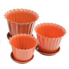 Вазон Тюльпан D180 терракот